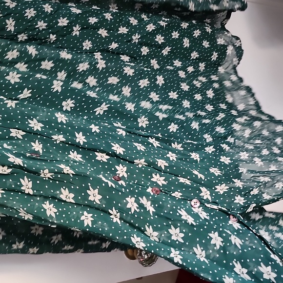 Nostalgia floral crinkle dress vintage from the 90s - Picture 7 of 16